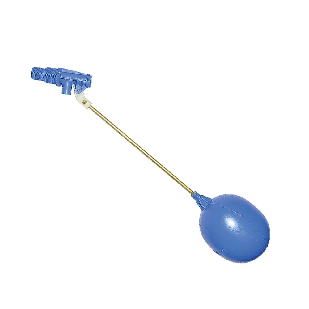 Torneira de Boia para Caixa de Água com Haste em Latão de 25cm, 1/2" e 3/4"