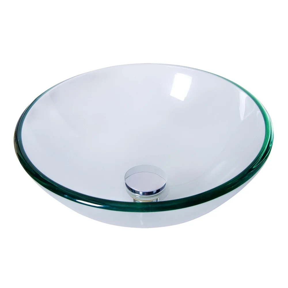 Cuba De Apoio Redonda CP/QH Hialino 35Cm Vidro Transparente Astra