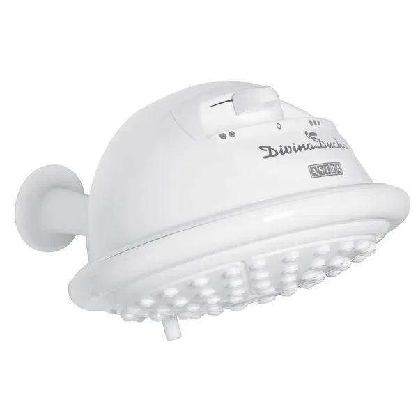 Ducha Elétrica Divina Turbo 4 Temperaturas 5500W 127V Branca Astra