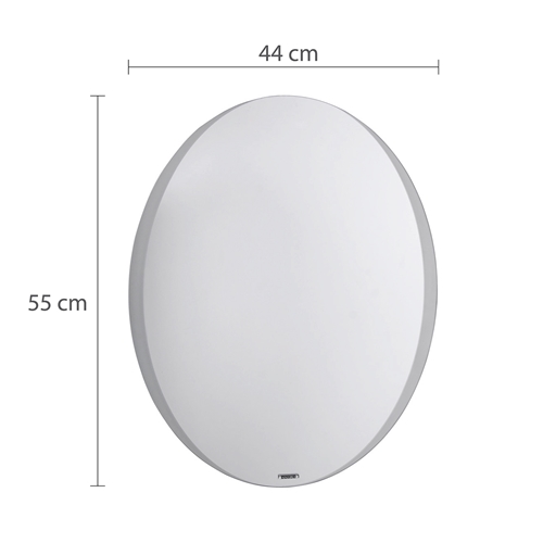Espelho Oval Caroline Bella Donna 44X55Cm Astra