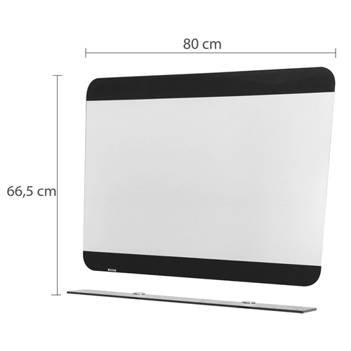 Espelho Romantique 1 Prateleira Preto Astra