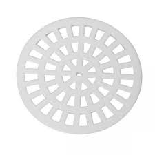 Grelha Redonda Branca GR7 15 cm x 15 cm Astra