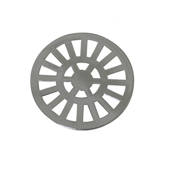 Grelha Redonda em Abs 9,7 cm Cromada Gr4 Astra