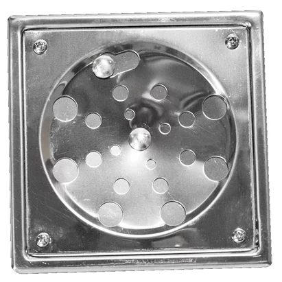 Ralo Inox Baricar Quadrado Com Caixilho 15x15cm Astra