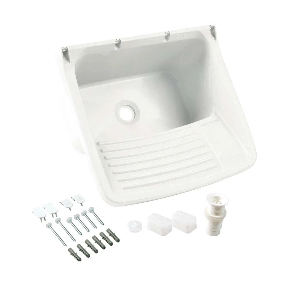 Tanque Plastico Tq2 58 X 52 X 32cm 24lt Branco Astra