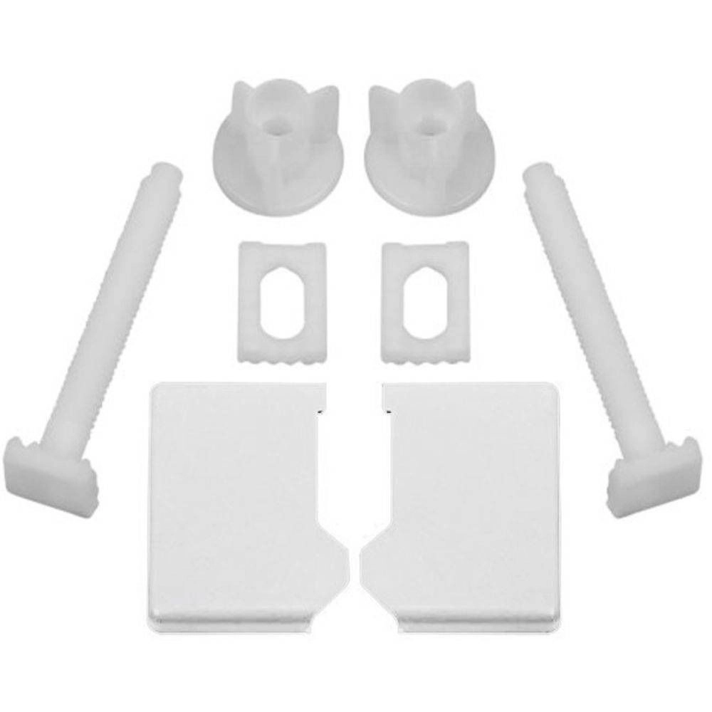 Conjunto Parafuso Assento Almofadado Branco Tpk/As Astra