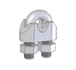 Grampo Crosby Cabo de Aço