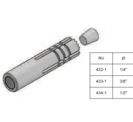 Chumbador Perfurante com Rosca Interna