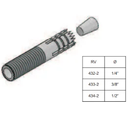 Chumbador Perfurante com Rosca Externa