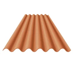 Telha de Fibrocimento Tropical Cor Cerâmica