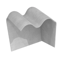 Cumeeira Shed Terminal Esquerda – Telha Ondulada e Tropical