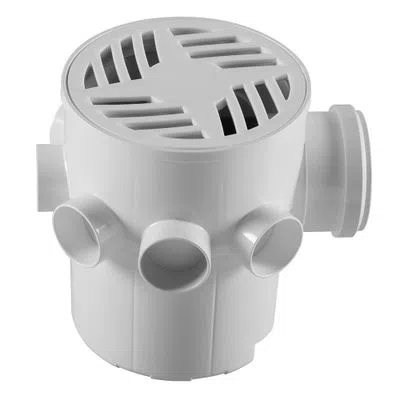 Caixa Sifonada Redonda 15 x 18Cm Branca Astra