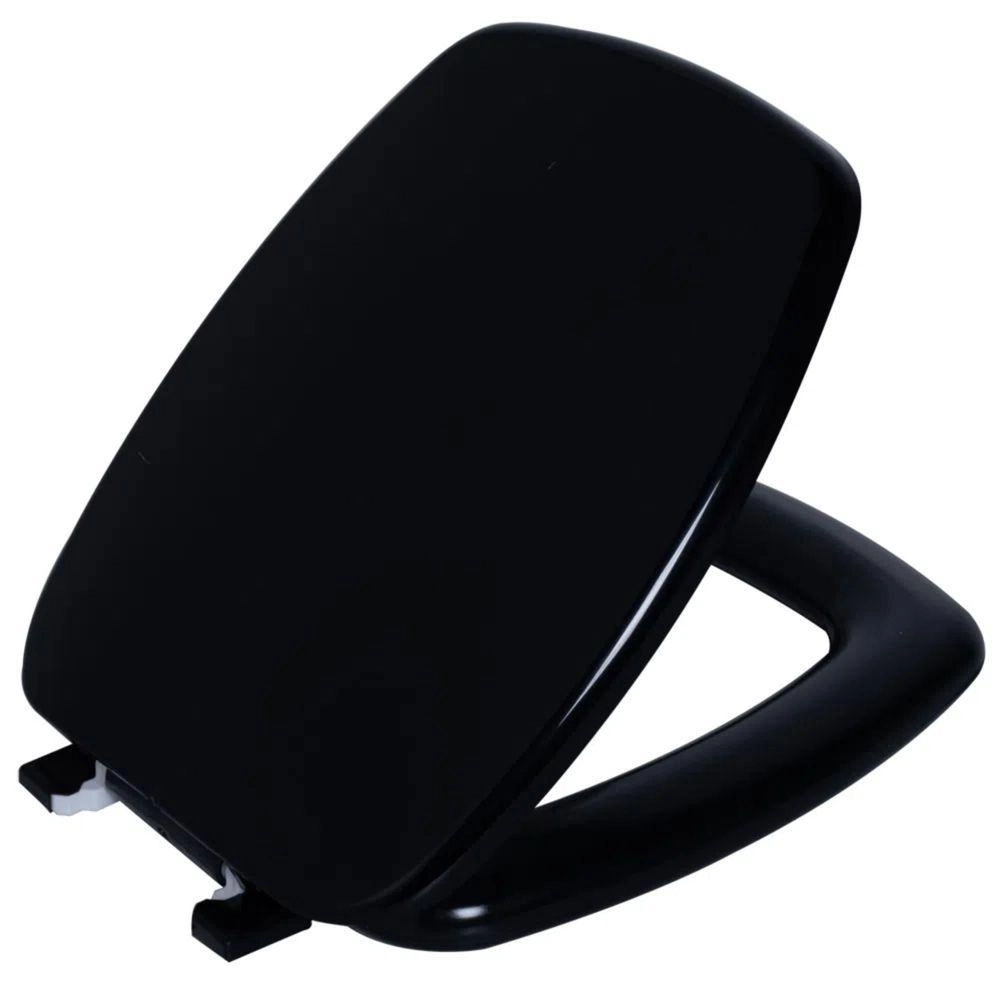 Assento Sanitário Almofadado Celite Stylus/Primula Preto Astra