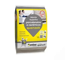 Rejunte para Porcelanato e Cerâmica Branco 5 kg Quartzolit