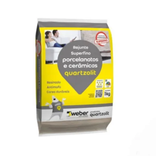 Rejunte para Porcelanato e Cerâmica Marrom Café 1 kg Quartzolit