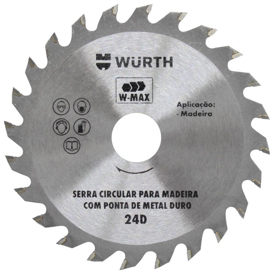 Disco de Serra em Videa TCT W-Max 7.1/4" Wurth