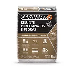Rejunte para Porcelanatos e Pedras Duna 1 kg Ceramfix