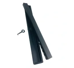 Ralo Inox Aparente 1 m X 6 cm Saída Central Inox 304 - PRETO