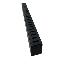 Ralo Linear Slim Perfurado 60 Cm X 5 Cm Preto-m1nox