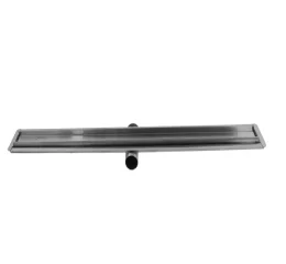 Ralo Linear Oculto 70 cm x 6 cm Saída Central Horizontal Inox 304