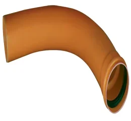 Curva Longa 90° Coletor de Esgoto JE Misto 150mm Corr Plastik