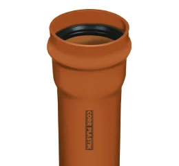 Tubo de Esgoto 1MPA Pressurizado JEI 600mm 6 Metros Corr Plastik