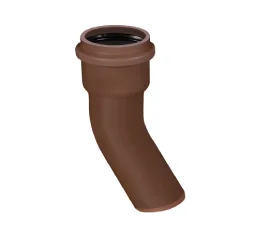 Curva PBA 45° com Anel 75/85mm Corr Plastik