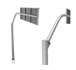 Braço Projetado e Poste Cilíndrico 