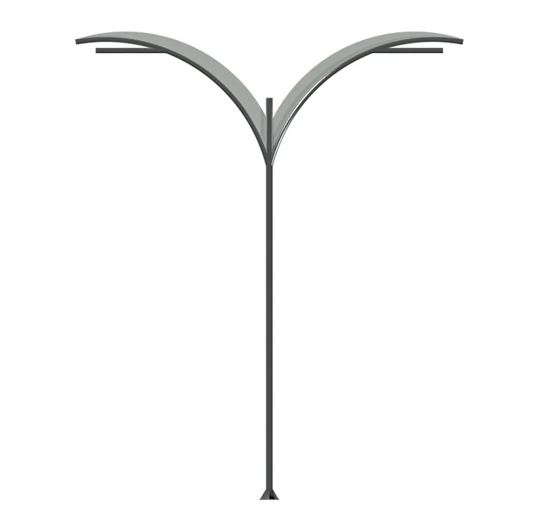 Poste de Aço Ornamental Curvo