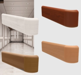 Protetor de Parede com Corrimão (Bate Macas)