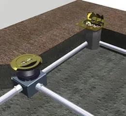 Espelho de Piso Embutido e Acessórios