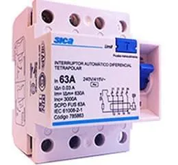 Interruptor Automático Tetrapolar Diferencial – Sem Proteção Termomagnética 240/415Vca