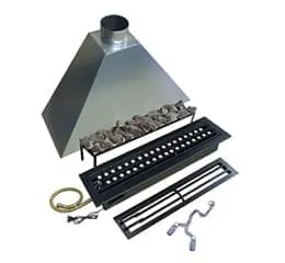 Lareira Linear a Gás Modelo Chamas - Controle Remoto