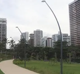 Poste Cônico Curvo Simples Metalsinter