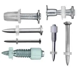 Pinos para concreto e aço