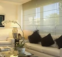 Cortina Romana em Tela Solar