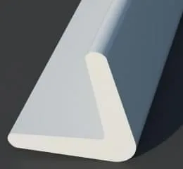 Cantoneira PVC de Sobrepor L - 1,7 x 1,7 