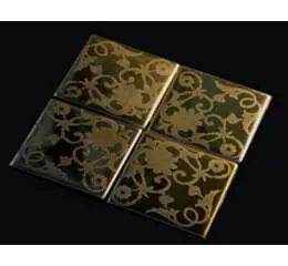 Pastilha Bronze Gravação Escura Composta