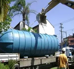 Assentamento de Reservatório Subterrâneo 