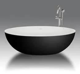 Banheira Oval 6556 - Color Coating Preto