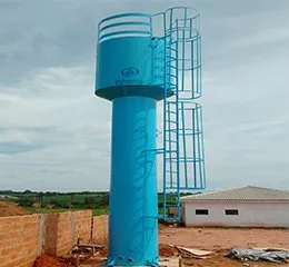 Reservatórios metálicos tipo taça