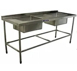 Mesas de Encosto “Especial” com 2 Cubas 50x40x20