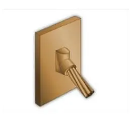 Conexão Cabo Estrutura Vertical