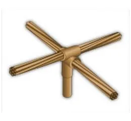 Conexão Haste - Cabo em X no Topo