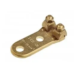 Terminal de Pressão para 03 Cabos Tipo TED, com 2 Furos na Base