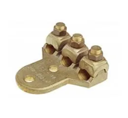 Terminal de Pressão para 03 Cabos, Tipo TET, de 2 Furos na Base