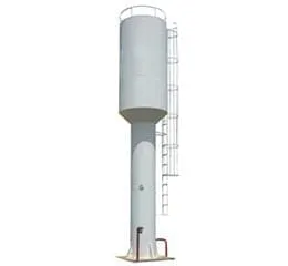 Caixa D'Água tipo Taça com Água na Coluna