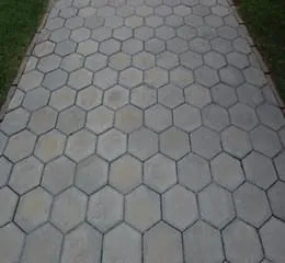 Piso de Concreto Intertravado Linha Sextavado