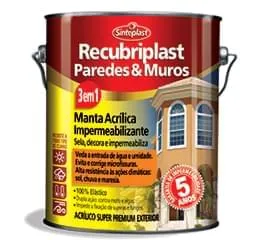 Impermeabilizante Acrílico Recubriplast Paredes & Muros