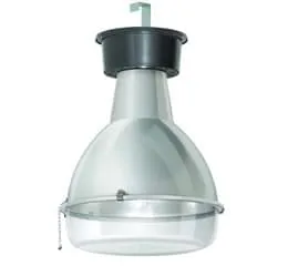 Aparelho de Iluminação Industrial Visor em Policarbonato Caixa Baixa 